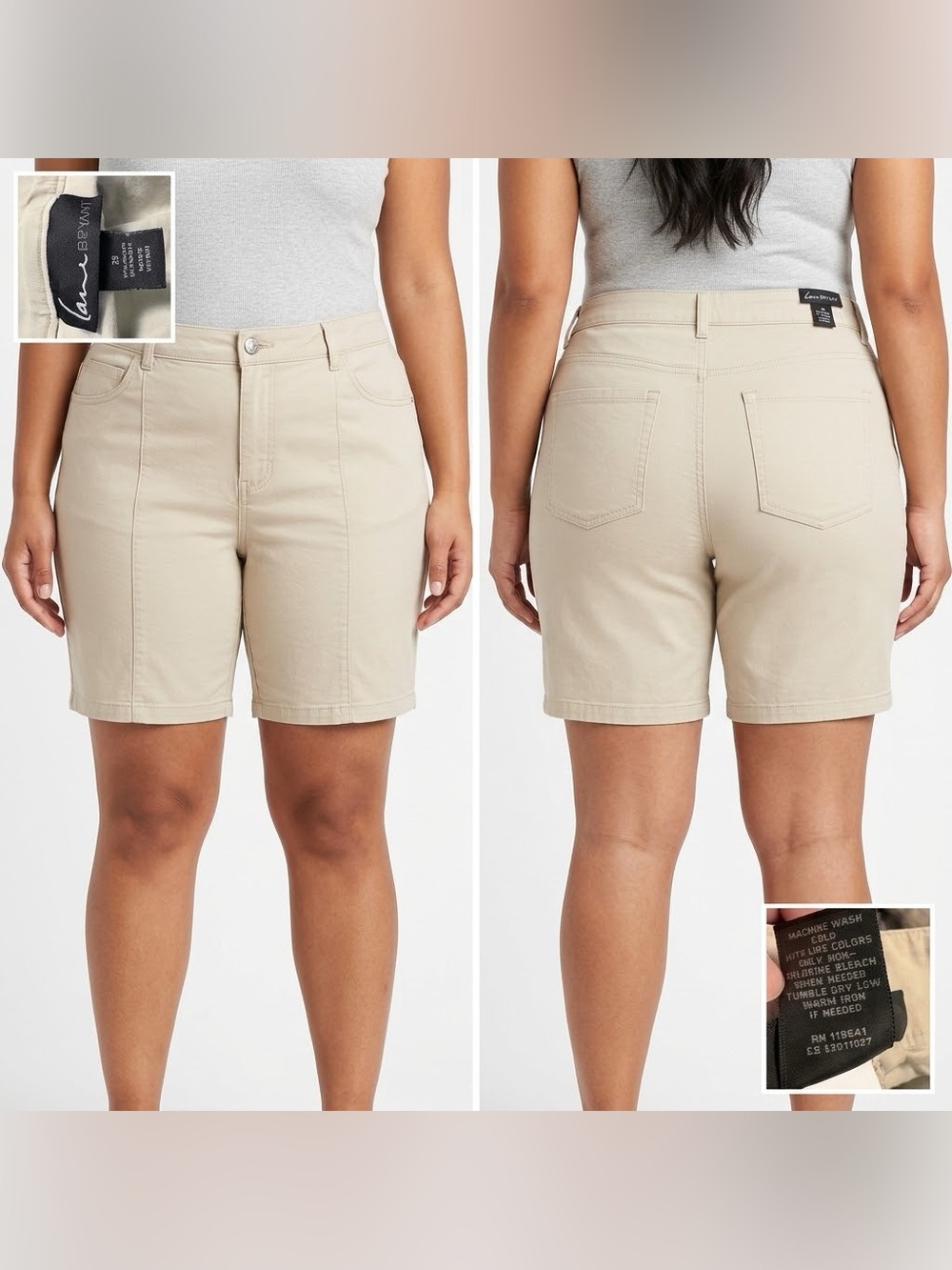 Lane Bryant Women's Cargo Shorts in Tan